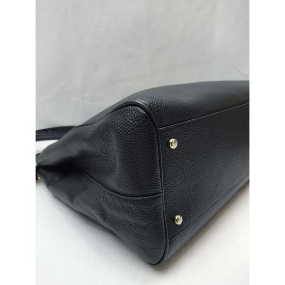 Kate Spade New York Black Leather Carryall Double Handles Satchel Bag - Picture 16 of 16